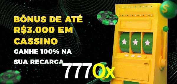 777Ox melhor bônus de depósito